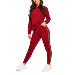 <b>Women's</b> Eco-Friendly <b>Velour</b> Velvet <b>Tracksuit</b> Custom Wholesale 100% Cotton Fitness Active Bottoms Wear for Winter - Product Image 1