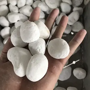 Piedra de guijarros blanca para decoración, jardín, acuario, Vietnam, color bonito, precio competitivo