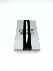 Pince à épiler en acier inoxydable de haute qualité, nouvelle, avec revêtement en poudre blanche, logo personnalisé, 45 degrés, anti-magnétique, anti-statique, durable - Product Image 2