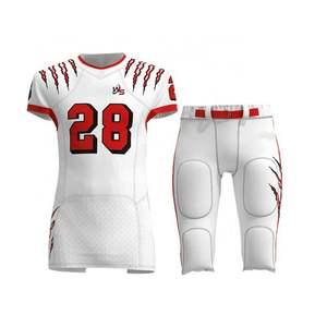 Uniformes d'entraînement de football américain en 100% polyester drapeau personnalisé imprimé par sublimation pour adultes/enfants uniformes de sport 7o7 fabriqués pour - Product Image 1