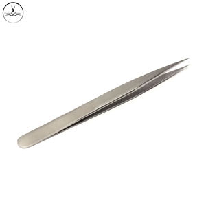 Pincettes professionnelles de maquillage pour les yeux, en acier inoxydable, finition miroir, application pour extensions de cils, vente en gros, lot de 50 pièces - Product Image 5