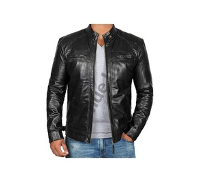 แจ็คเก็ตหนังซิปตรงกลาง - Product Image 4