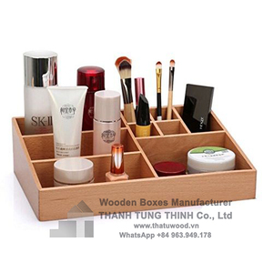 กล่องไม้เครื่องสำอางที่เป็นมิตรกับสิ่งแวดล้อมกล่องบรรจุภัณฑ์เครื่องสำอางที่เก็บเครื่องสำอางจากเวียดนามสำหรับขายส่ง - Product Image 3
