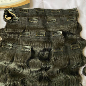 Extension de cheveux ondulés en cheveux vierges pour femmes noires, 2021 cheveux naturels, origine vietnamien, vente directe depuis l'usine, vente en gros - Product Image 3