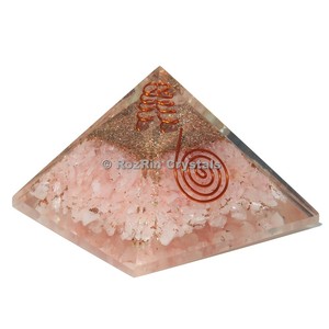 Boutique pour Rose Quartz Spirale D'énergie Pyramide D'orgone | Acheter Rose Quartz Spirale D'énergie Pyramide D'orgone - Product Image 2