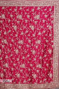 Designer Collection 2024 Femmes Soie Saree Georgette Fil Séquence Broderie & Badala Zari Travail pour Mariage & Fête Porter - Product Image 6