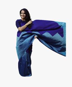 Banarasi soie Jacquard Saree femmes fête Festival tenue quotidienne Design moderne à feuilles persistantes doux coton soie en gros bas prix - Product Image 6