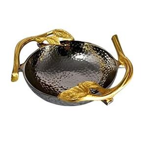 Support de feuille d'arbre de service en métal en aluminium écologique fait à la main Design personnalisé Technique polie pour les fêtes-Top vente en gros - Product Image 2