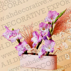 Florero ovalado de Metal de diseño único, decoración de vestíbulo del hogar, venta directa de fábrica, precio al por mayor - Product Image 3