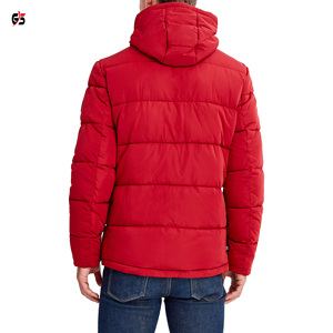 Vestes bouffantes légères pour hommes, t-shirt respirant et chaud pour l'hiver, avec fermeture éclair, en tissu Polyester OEM 100%, Logo personnalisé - Product Image 3