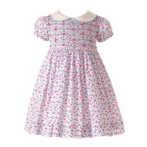 Cute stylish cute-Baby-Smoked toddler Handmade dress with Beautiful Smoked Embroidery - 2020 - Product Image 1