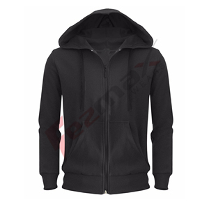 Sweat à capuche cintré Anti-rétrécissement pour hommes, personnalisé, bon marché, fermeture éclair unie surdimensionnée avec poche avant - Product Image 5