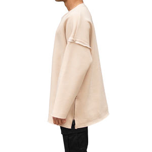 Sweat-shirt à capuche pour homme en coton 100% tissé, taille plus, manches évasées, style tendance, meilleur prix de gros, tendance 2022, écologique - Product Image 3