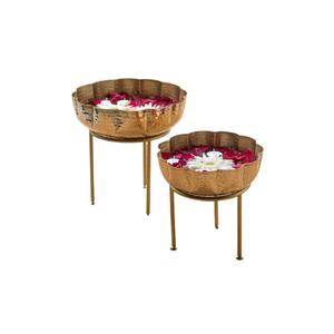 Urli en métal de forme arrondie martelé de qualité supérieure, dessus de Table fait à la main, Urli Design décoratif de qualité supérieure, Urli au meilleur prix - Product Image 2