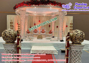 Jajasthani-Mandap de boda tradicional de Alemania, mantel de fibra de Jharonka, Radha Krishna - Product Image 2