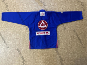 Kimono de Jiu Jitsu Brasileño Azul Rey, Hecho a Medida, 100% Algodón, 450g, Unisex para Adultos, de la Mejor Calidad, con Logos y Parches BJJ, Precio al por Mayor - Product Image 5