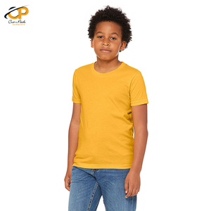 เสื้อยืดแขนสั้นสำหรับเด็ก,พิมพ์โลโก้เองผ้าฝ้าย100% สีพื้นพิมพ์ลายสำหรับเด็กผู้หญิงเด็กผู้ชาย - Product Image 2