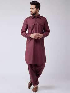 Kurta pour homme avec Pathani Salwar / Kurta pakistanais de Karachi / Ensemble Kurta Pyjama - Product Image 2