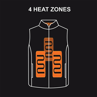 Gilet chauffant intelligent unisexe à carreaux, veste d'hiver coupe-vent, imperméable et respirante