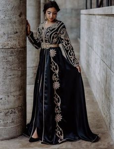 STYLISH EVENING CAFTAN DRESS WITH EMBROIDERY of DABKA, CRYSTAL GLASS BEADS,GLASS STONE WORK for PARTY-WEAR @ 2022 - Product Image 2