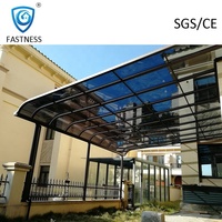 Couvercle pour Patio et Pergola, installation facile à installer, auvent en Polycarbonate