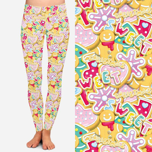 High Waist <b>Christmas</b> Print <b>Leggings</b> <b>Women</b> Full Length Stretch Knitted Yoga Pants Winter Casual Style - Product Image 4