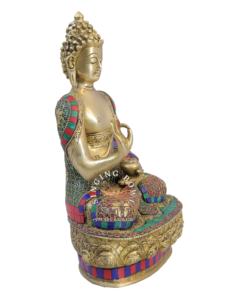 Estatua de latón de Buda, estatua de Metal de latón de alta calidad para decoración del hogar y propósitos sociales - Product Image 2