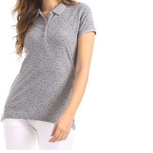 Camiseta de algodón 100% de gama alta para mujer, camiseta de polo con logotipo personalizado, estilo deportivo de Golf, camiseta informal de alta calidad, serigrafía sólida - Product Image 5