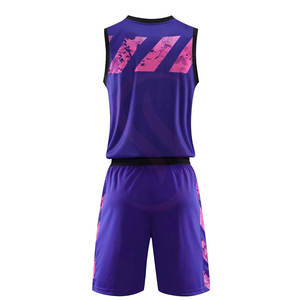Uniforme de basket-ball sur mesure sans manches à séchage rapide pour hommes, taille plus, fabrication OEM, sport, 100% polyester - Product Image 3