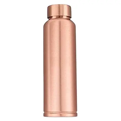 US best selling pure Ayurveda copper water bottle 950 ml with straw baby water bottle gallon water bottle for gifting travel