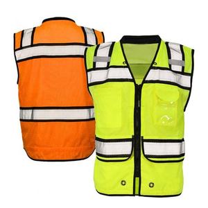 Workpro — gilet de sécurité anti-poussière en maille réfléchissante de haute visibilité, avec poches, pour la Construction - Product Image 1
