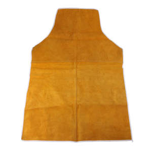 Sleeveless Industrial Welding <b>Apron</b> Cowhide Split <b>Leather</b> Bib Made of Durable Polyester Material - Product Image 1