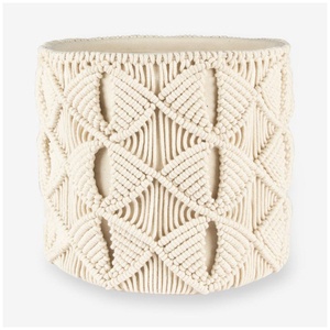 Venta al por mayor de algodón natural hecho a mano macramé cesta de diseño en decoración artística para tiendas de conveniencia de Isar International - Product Image 3