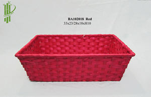 2024 Eco-Friendly Bamboo Minimalist Decorative Storage Tray <b>Wicker</b> Multifunction Wardrobe Table Kitchen Living Room Bathroom - Product Image 2