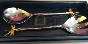 Gold Metal Luxury Serving Flower Knotted Cutlery - Product Image 6