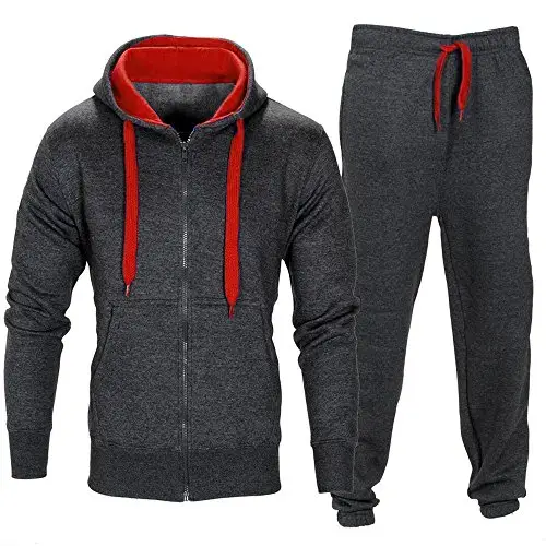 Winter Bieden Goede Prijzen Effen Capuchon Joggingpakken Sportkleding Mannen En Vrouwen Aangepaste Emboss Logo Track Pak