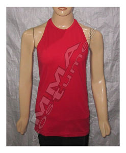 Camiseta sin mangas con cuello redondo para mujer, tela jersey, ecológica, de secado rápido, logotipo personalizado, color personalizado, serigrafía, informal, venta al por mayor, nueva - Product Image 2