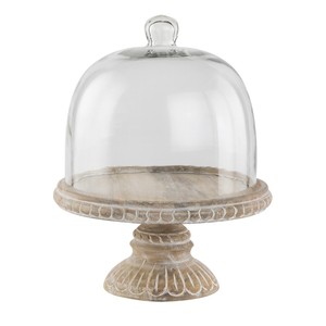 Service à gâteaux en bois avec couvercle en verre, produit de haute qualité, fréquence réglable, Design moderne et tendance, 1 pièce - Product Image 6