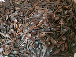 Ustensiles de cuisine en bois de coco, cuillère en bambou, ensembles de vaisselle, cuillère à bouddha - Product Image 2