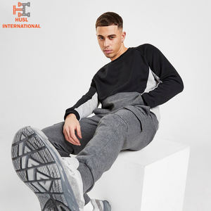 2024 hommes de haute qualité personnalisé sweats à col rond décontracté vêtements d'hiver solide motif imprimé tissu uni teint prix de gros - Product Image 6
