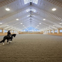 Tapis de sport avec structure en acier pré-fabriquée, couvertures pour arènes cheval, stable