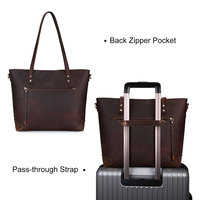 Nouveau sac fourre-tout en cuir personnalisé pour femmes fabriqué avec un sac fourre-tout et sac à main en cuir véritable avec fermeture éclair