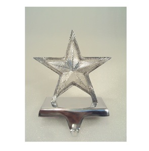 DECORATIVE ALUMINIUM STAR SHAPE <b>STOCKING</b> <b>HOLDER</b> - Product Image 1