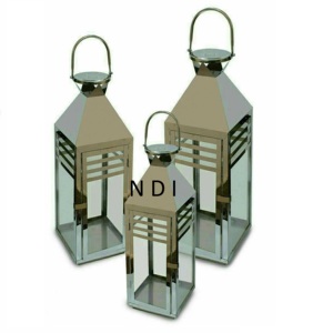 ชุดเชิงเทียนสแตนเลสตกแต่งด้วยมือ3ชิ้นโคมไฟเทียนแบบแขวนตกแต่งระเบียงบ้านโรงแรม - Product Image 2