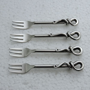 Vajilla de diseño moderno de acero inoxidable, Juego de 2 tipos de tenedores para venta al por mayor - Product Image 5