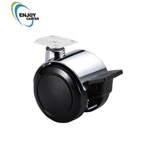 PU locking roller castor wheels without stem - Product Image 3