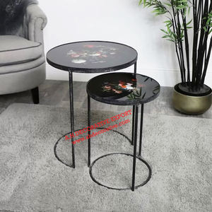 Decorative Mirror Top Nesting Side <b>Table</b> for Indoor and Outdoor Decoration Best Selling Metal Side/<b>End</b> Coffee <b>Table</b> for Bedroom - Product Image 1