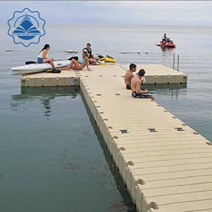 New style modular hdpe plastic floating pontoon for floating yacht dock white or gery colour make in China