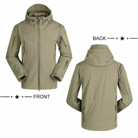 Veste tactique d'extérieur en peau de requin pour homme, imperméable, coupe-vent, manteau de chasse, vêtements de Camouflage