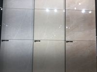 Carrelage en porcelaine blanche de haute qualité 800x800, aspect marbre, aspect poli, accents glacés